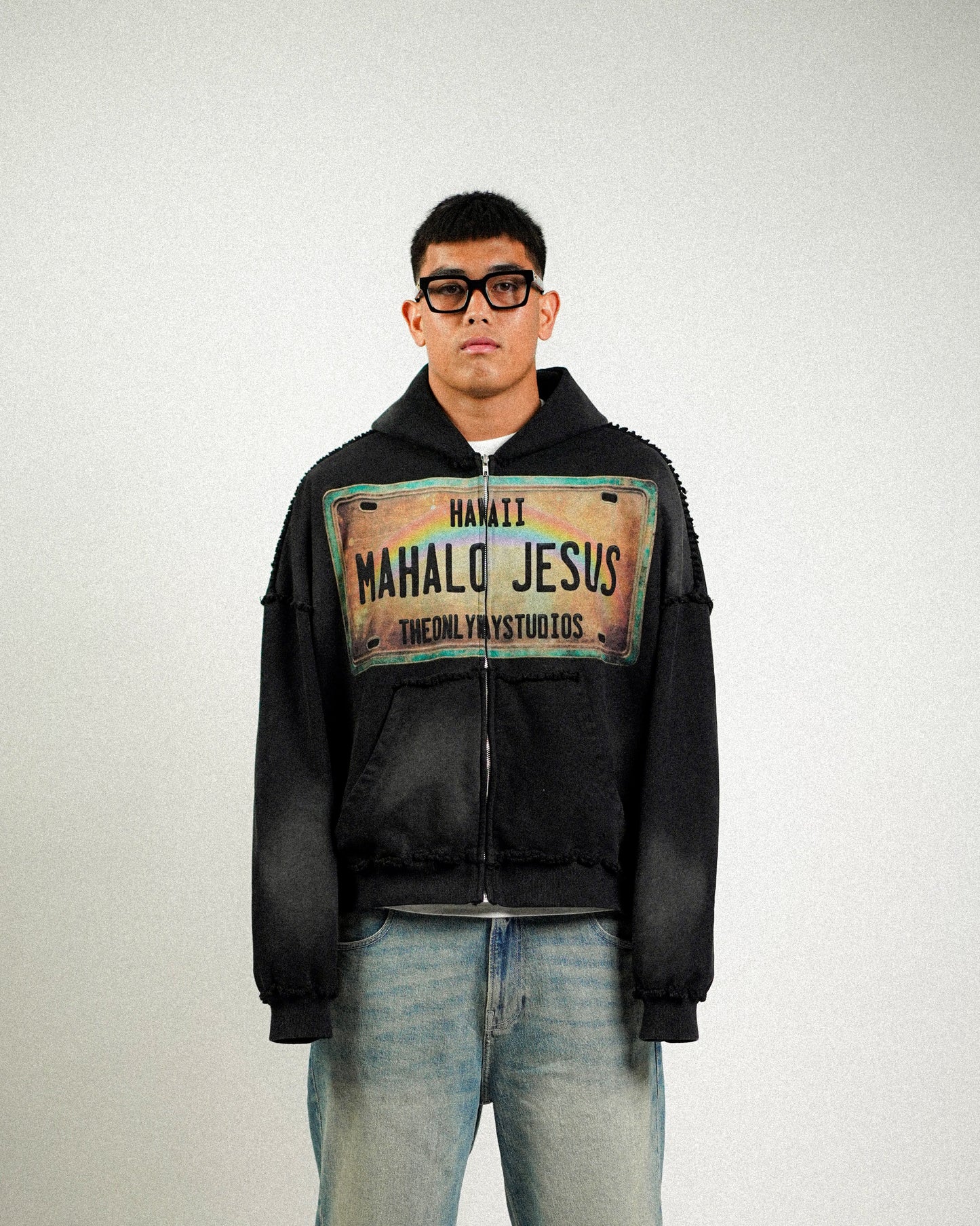 Mahalo Jesus Zip-Up